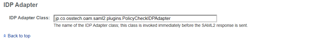 IDP Adapter Class